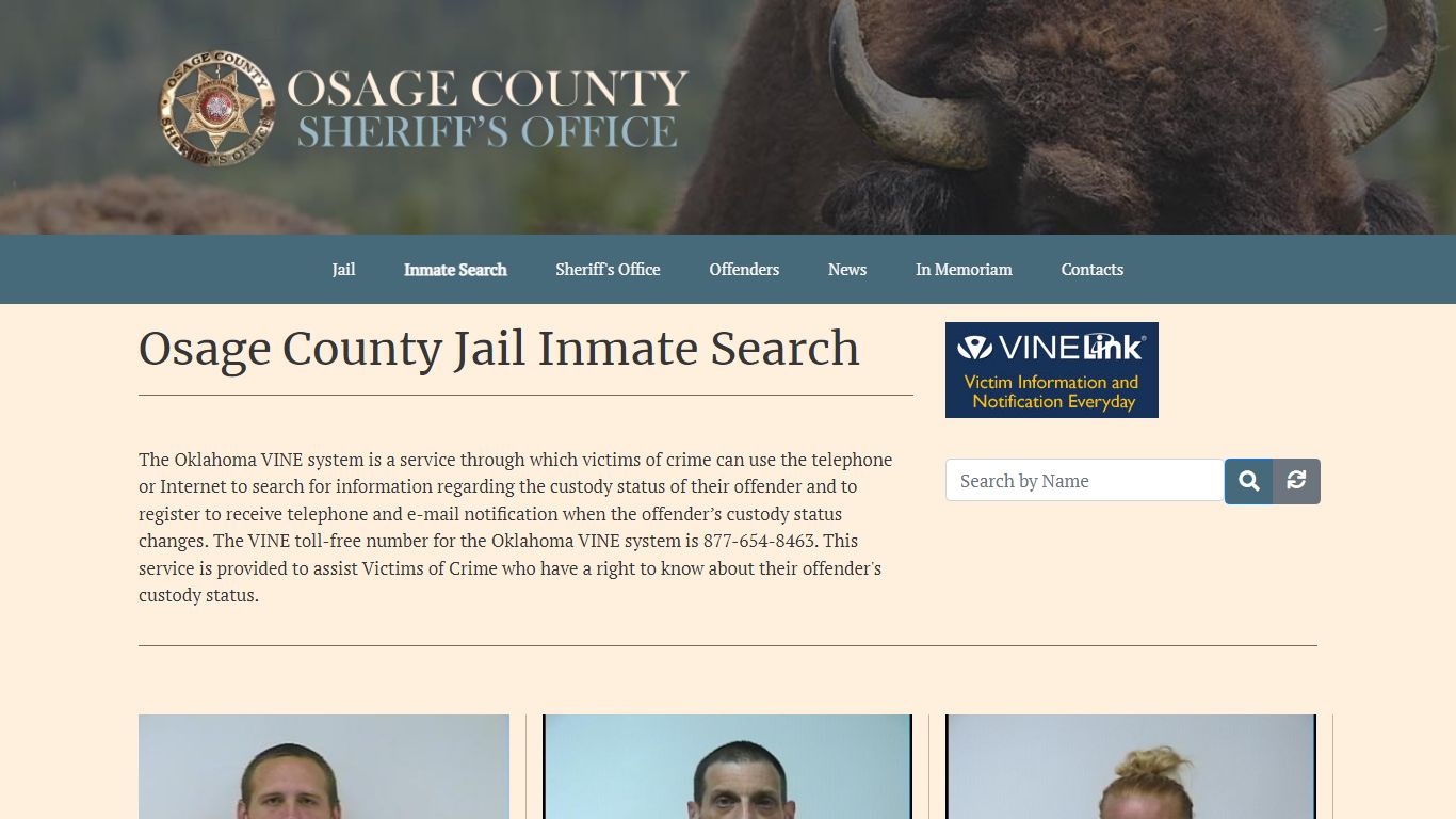 Inmate Search - Osage County Jail - Osage County Sheriff's Office